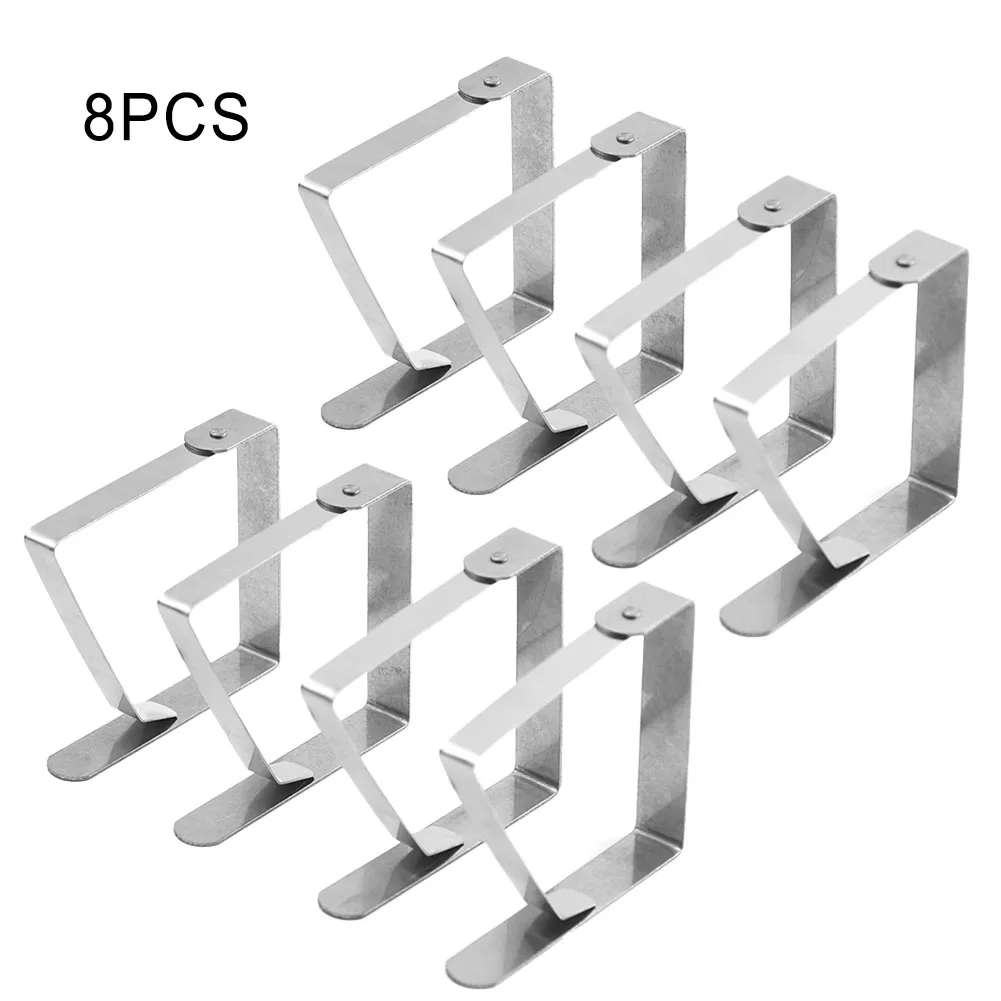 8Pcs Tablecloth Clips Stainless Steel Table Clips Table Cloth Cover Clamps Holders For Outdoor Parties Weddings Camping
8Pcs Tablecloth Clips Stainless Steel Table Clips Table Cloth Cover Clamps Holders For Outdoor Parties Weddings Camping