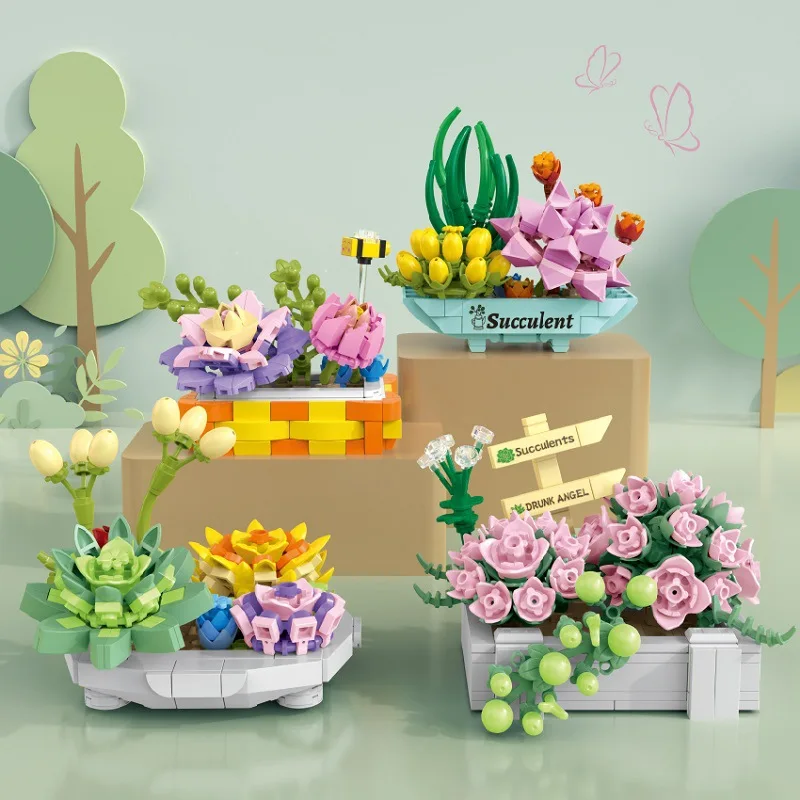 Building block potted toy compatible with Lego immortal flower assembly office bedroom decoration gift
Building block potted toy compatible with Lego immortal flower assembly office bedroom decoration gift