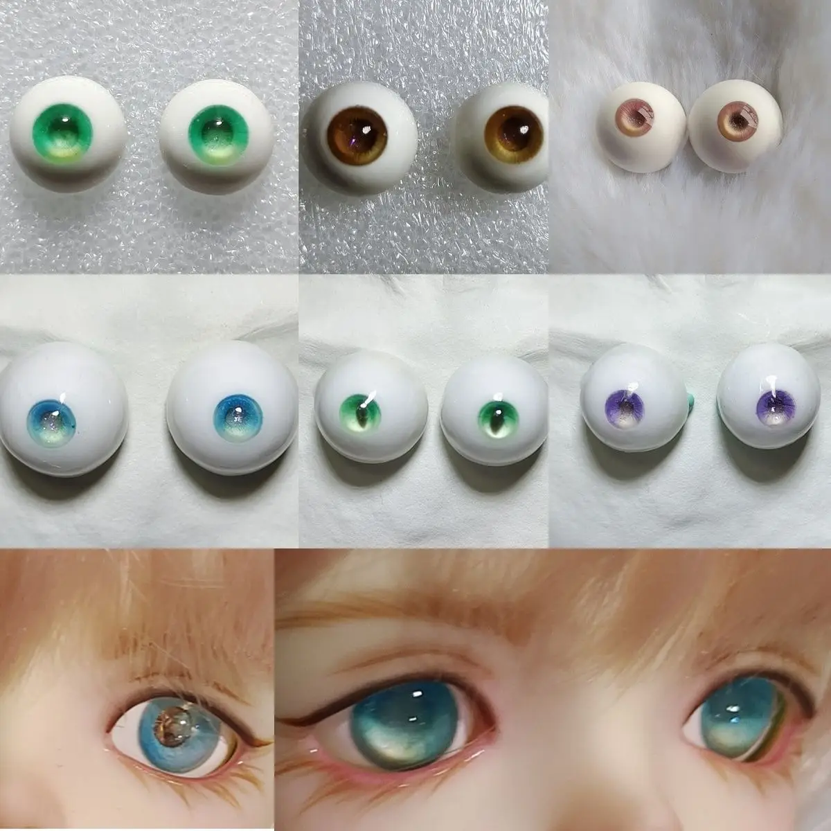 Resin Eyes For 1/3 1/4 1/6 BJD Doll Eyes 12/14/16/18mm Pink Green Brown Color BJD Doll Accessories Eyeball
Resin Eyes For 1/3 1/4 1/6 BJD Doll Eyes 12/14/16/18mm Pink Green Brown Color BJD Doll Accessories Eyeball