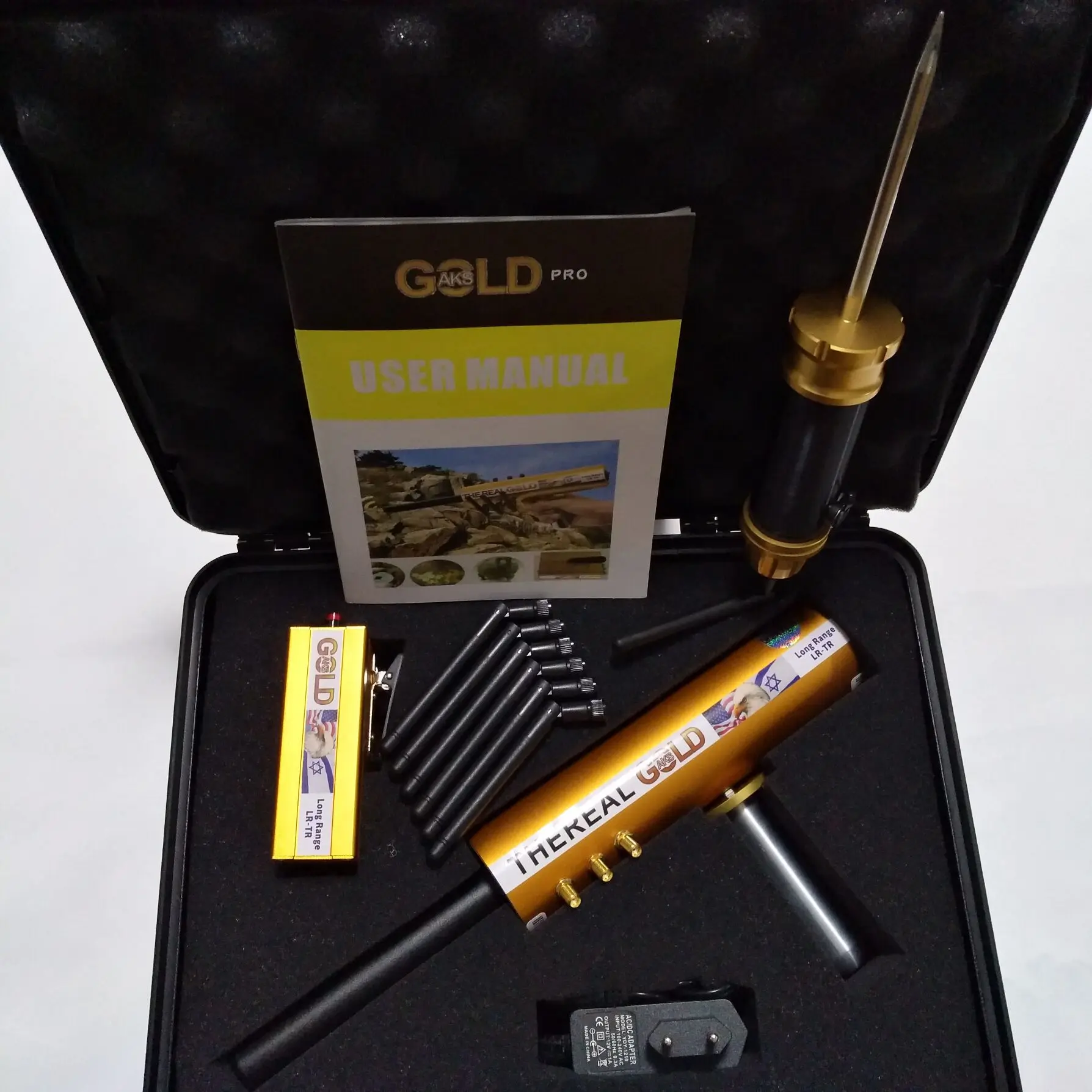 The Real AKS with Filter Metal Detector Underground Long Range Gold Detector 6 Antennas for Detect Gold Silver Diamond
The Real AKS with Filter Metal Detector Underground Long Range Gold Detector 6 Antennas for Detect Gold Silver Diamond