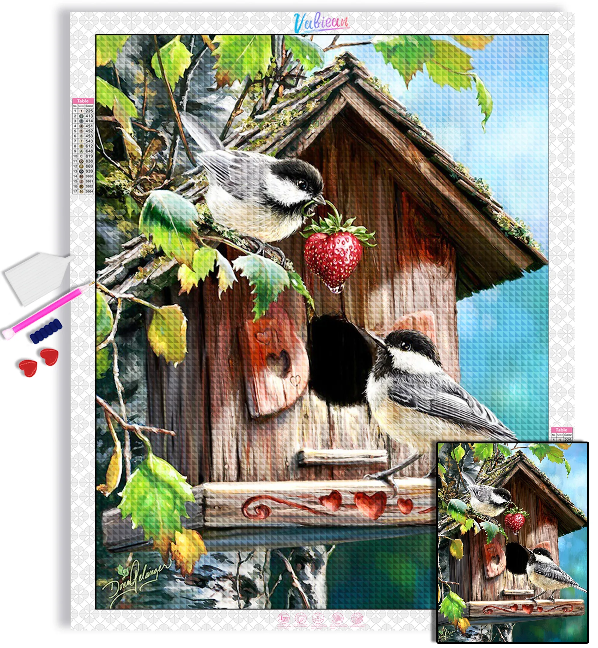 5D DIY Birds and nests Diamond Painting kit Round Diamond Embroidery Cross Stitch Mosaic Home Decor
5D DIY Birds and nests Diamond Painting kit Round Diamond Embroidery Cross Stitch Mosaic Home Decor