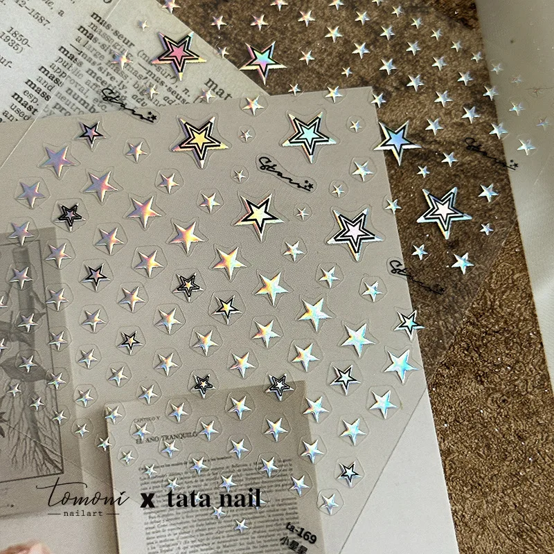 Laser Star Bronzing Gold Silver Nail Stickers Slider Nail Art Decoration Decals DIY Transfer Adhesive Manicure Accessories
Laser Star Bronzing Gold Silver Nail Stickers Slider Nail Art Decoration Decals DIY Transfer Adhesive Manicure Accessories