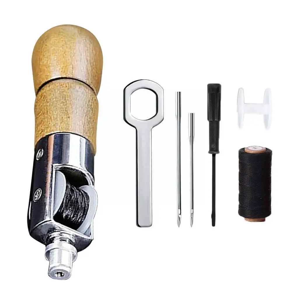 Diy Leather Sewing Awl Thread Kit Manual Sewing Machine Repair Shoemaker Craft Canvas Speedy Tool Leather Stitcher Stitchin U0v6 
Diy Leather Sewing Awl Thread Kit Manual Sewing Machine Repair Shoemaker Craft Canvas Speedy Tool Leather Stitcher Stitchin U0v6