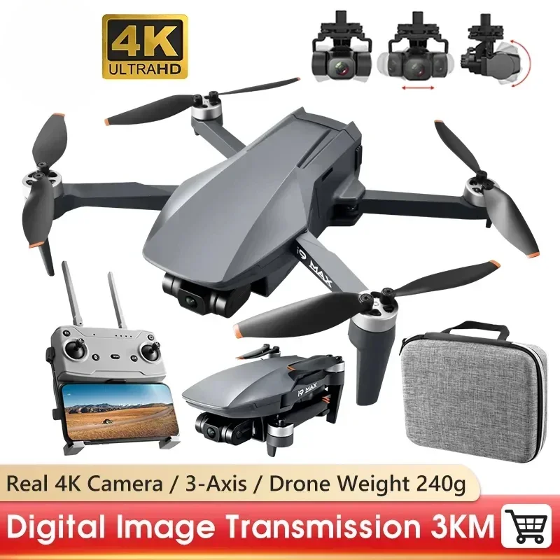 HJ RC Quadcopter MINI Drone I9 MAX GPS Positioning 3KM Fly Brushless 3-Axis Gimbal 4K HD Camera DronToy
HJ RC Quadcopter MINI Drone I9 MAX GPS Positioning 3KM Fly Brushless 3-Axis Gimbal 4K HD Camera DronToy