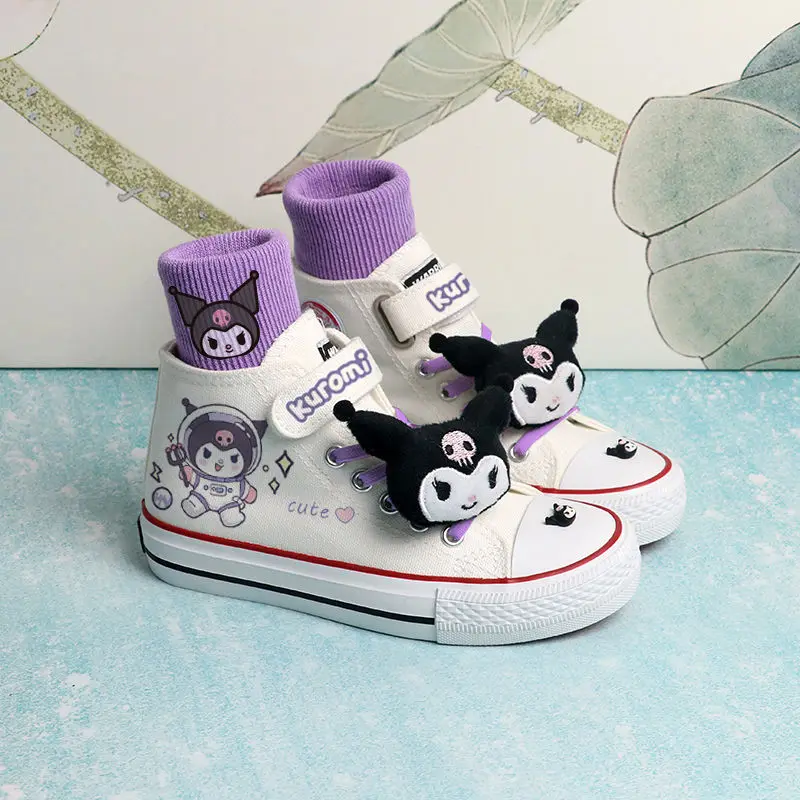 2023 New Sanrio Kawaii Kuromi Casual Children Shoes Girl Heart Cute Cartoon Anime Hook and Loop Fasteners Shoes Toys for Girls
2023 New Sanrio Kawaii Kuromi Casual Children Shoes Girl Heart Cute Cartoon Anime Hook and Loop Fasteners Shoes Toys for Girls