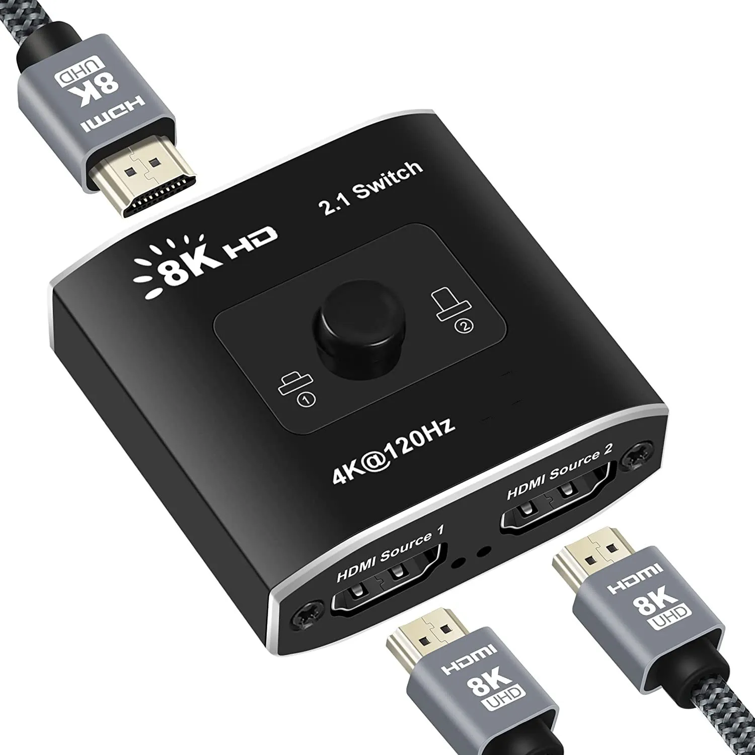 HDMI-совместимый переключатель 2,1 8K @ 60 Гц 4K @ 120 Гц HD переключатель 2 порта двунаправленный переключатель 2 в 1 или 1 в 2 переключатель 48 Гбит/с для PS5 Xbox
HDMI-совместимый переключатель 2,1 8K @ 60 Гц 4K @ 120 Гц HD переключатель 2 порта двунаправленный переключатель 2 в 1 или 1 в 2 переключатель 48 Гбит/с для PS5 Xbox