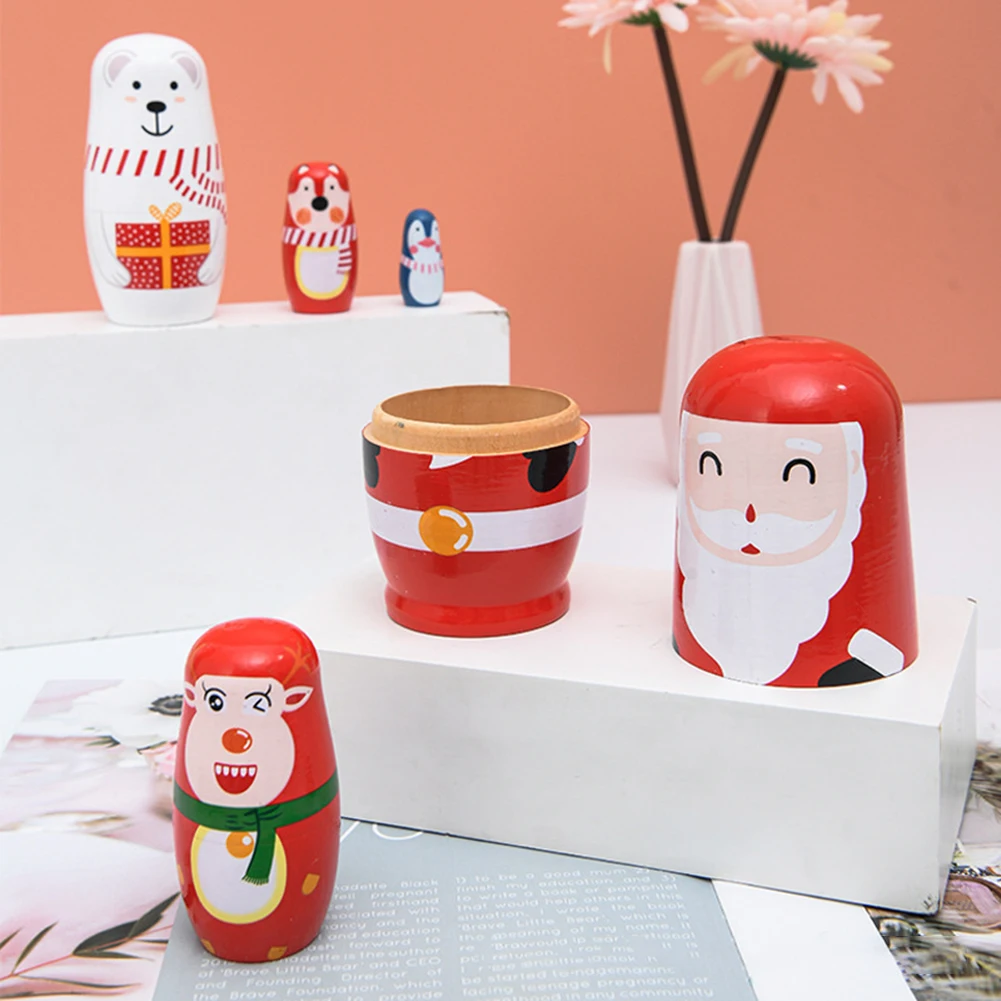 5-layer Santa Claus Russian Crafts Toys Cartoon Animal Russian Home Decor Kid Teaching Artwork Ornaments for Home Office Desktop
5-layer Santa Claus Russian Crafts Toys Cartoon Animal Russian Home Decor Kid Teaching Artwork Ornaments for Home Office Desktop