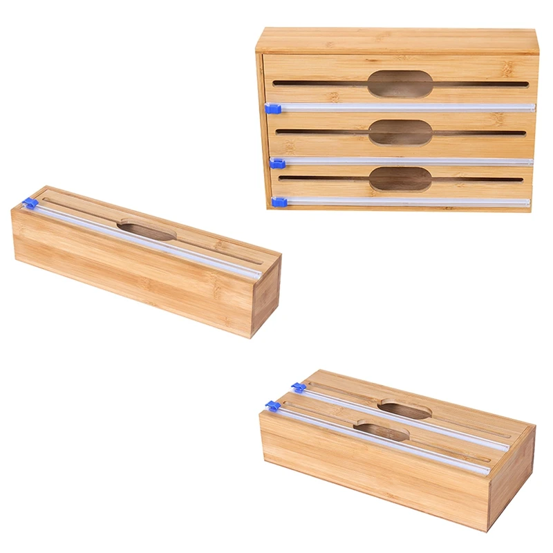 Foil And Plastic Wrap Organizer, Plastic Wrap Dispenser With Cutter, Plastic Wrap, Aluminum Foil, Wax Paper Dispenser
Foil And Plastic Wrap Organizer, Plastic Wrap Dispenser With Cutter, Plastic Wrap, Aluminum Foil, Wax Paper Dispenser