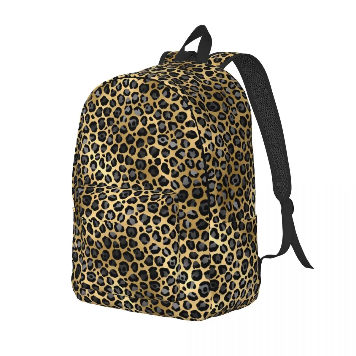 Leopard Spots Print Backpack Black and Gold Hiking Backpacks Student Custom Pattern School Bags Cool Rucksack
Leopard Spots Print Backpack Black and Gold Hiking Backpacks Student Custom Pattern School Bags Cool Rucksack