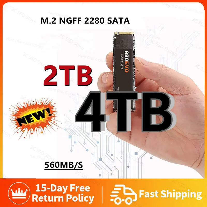 Жесткий диск M2 SSD 2280 дюйма, 1 ТБ, 4 ТБ, HDD, M.2 SSD, жесткий диск M2 2280 SATA NGFF, жесткий диск для ноутбука известного бренда 
Жесткий диск M2 SSD 2280 дюйма, 1 ТБ, 4 ТБ, HDD, M.2 SSD, жесткий диск M2 2280 SATA NGFF, жесткий диск для ноутбука известного бренда