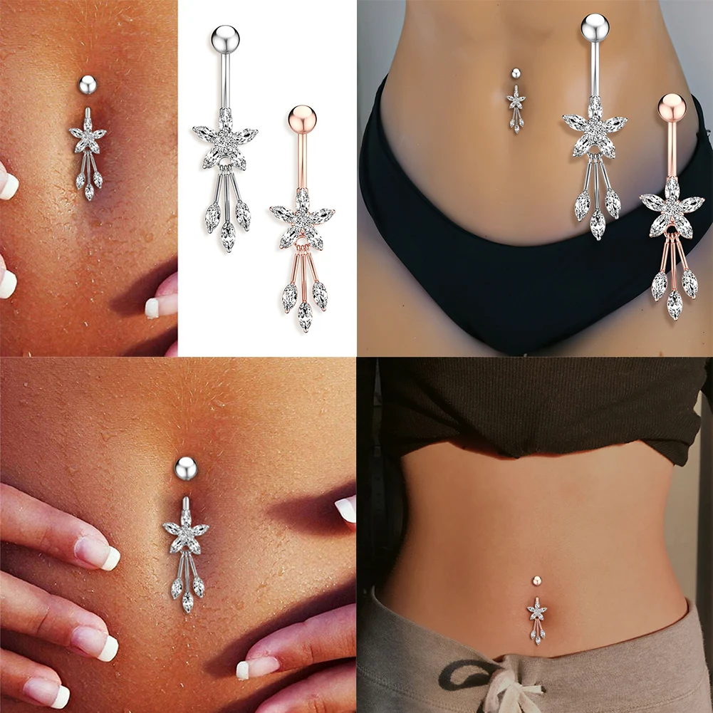 Flower branch zircon navel ring Belly Navel Button Rings Body Piercing Drop Dangle Body Belly Piercing Belly Navel Rings Jewelry
Flower branch zircon navel ring Belly Navel Button Rings Body Piercing Drop Dangle Body Belly Piercing Belly Navel Rings Jewelry