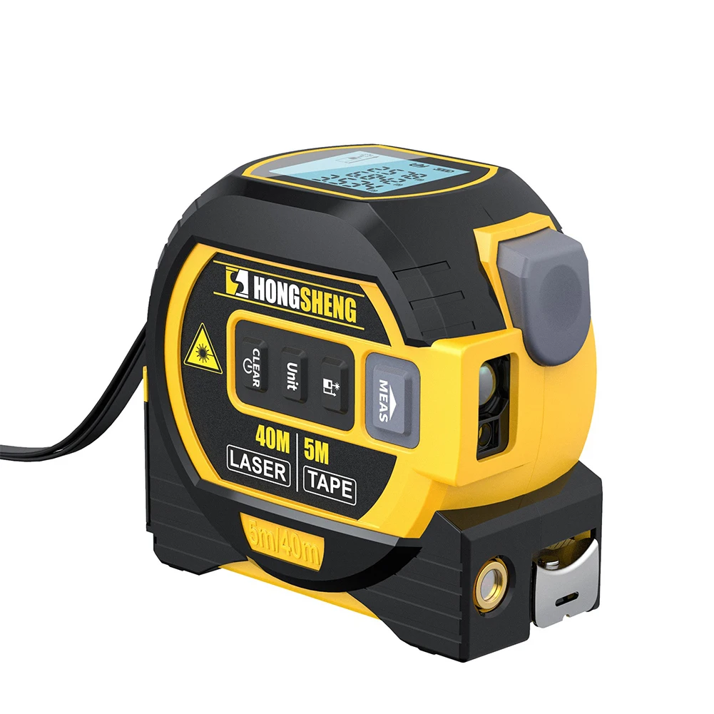 40m Range Laser Rangefinder 5m Tape Measure Ruler LCD Display with Backlight Distance Meter Building Measurement Device
40m Range Laser Rangefinder 5m Tape Measure Ruler LCD Display with Backlight Distance Meter Building Measurement Device
