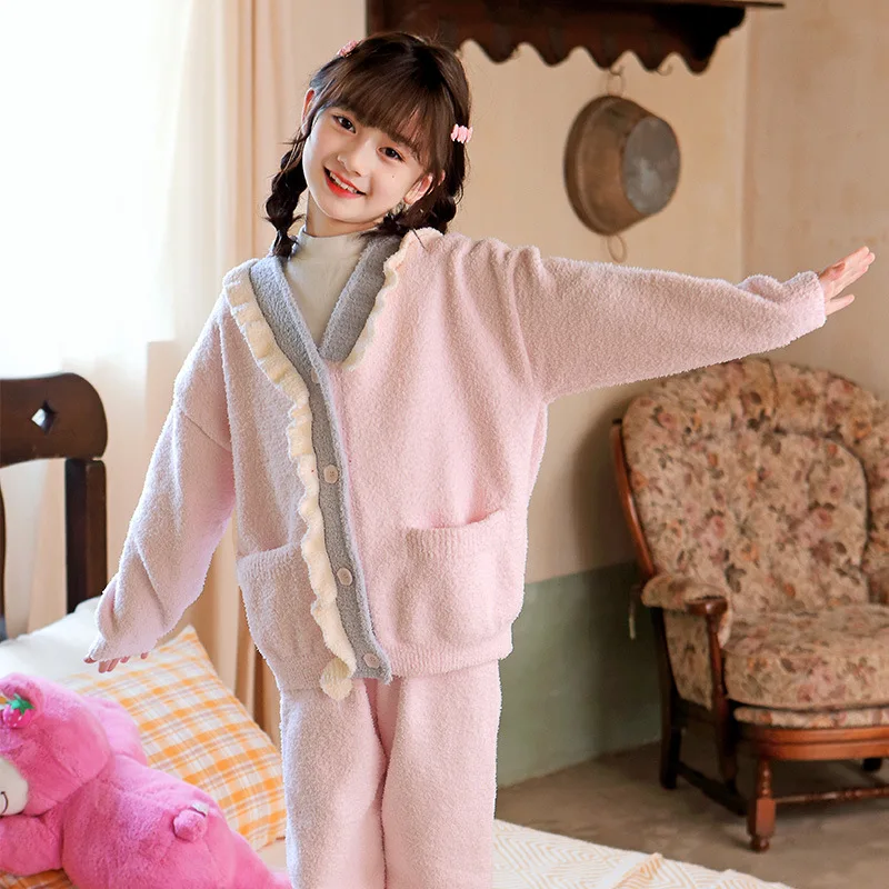 Winter Thermal Loungewear Outfits Fleece Pajamas for Kids 4yrs To 12yrs Twin Sets Toddler Girl Clothes Sleepwear for Sleeping
Winter Thermal Loungewear Outfits Fleece Pajamas for Kids 4yrs To 12yrs Twin Sets Toddler Girl Clothes Sleepwear for Sleeping