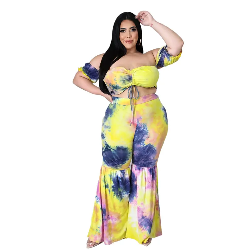 2022 Two Piece Set Women Plus Size Sets Summer Sexy Print Pleated Lace Up Flared Pants Suit Summer Style Wholesale Dropshipping
2022 Two Piece Set Women Plus Size Sets Summer Sexy Print Pleated Lace Up Flared Pants Suit Summer Style Wholesale Dropshipping