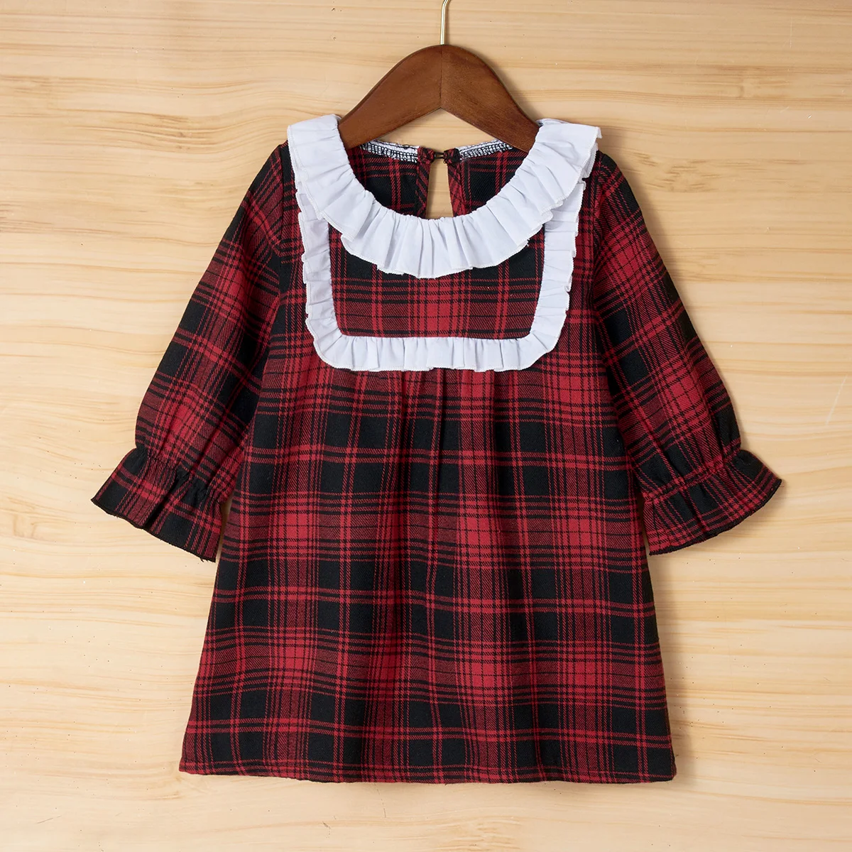 Spring Baby Girl Clothes Ruffles Long Sleeve Dress Costume For Toddler Girl Birthday Kid Clothing Red Plaid Loose Straight Dress
Spring Baby Girl Clothes Ruffles Long Sleeve Dress Costume For Toddler Girl Birthday Kid Clothing Red Plaid Loose Straight Dress