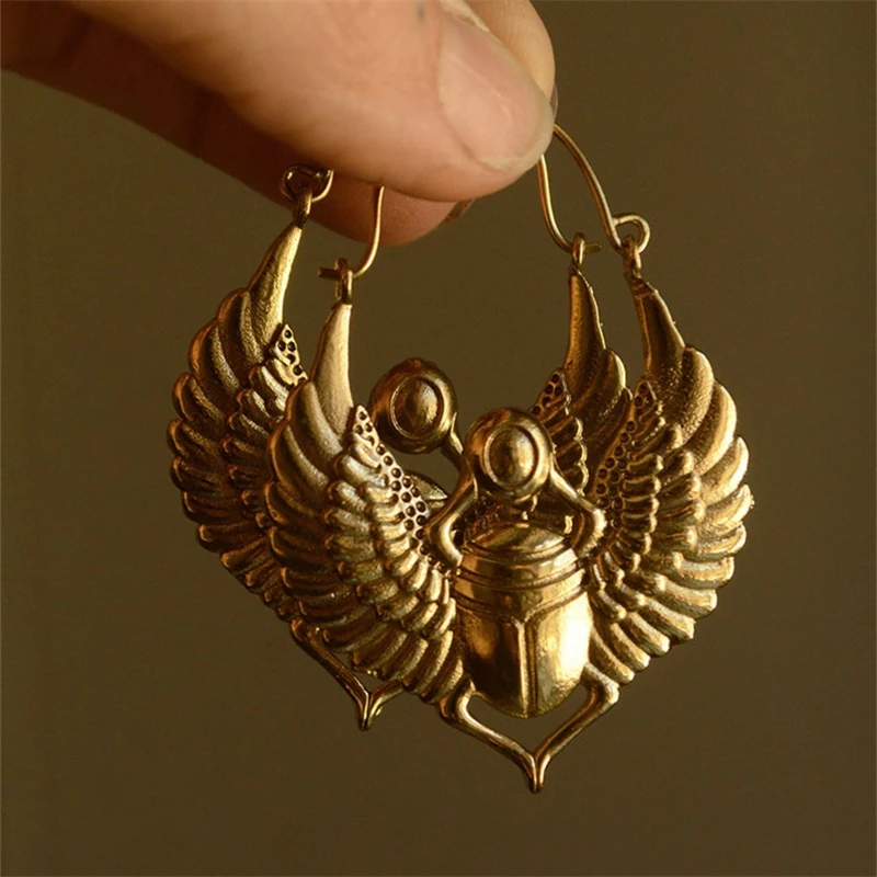 Fashion Personality Egypt Inspired Design Sacred Scarab Big Hoop Earrings Charm Fashion Gypsy Tribal Earrings Party Gift Jewelry
Fashion Personality Egypt Inspired Design Sacred Scarab Big Hoop Earrings Charm Fashion Gypsy Tribal Earrings Party Gift Jewelry