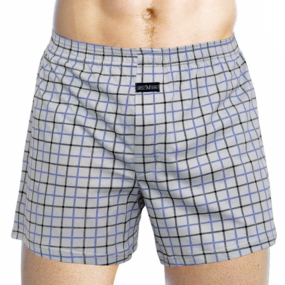 Arrow Pants Men Loose Panties Plaid Wide Leg Boxer Short Cotton Home Wear Breathable Underwear Quick-drying Thin Underpant A50
Arrow Pants Men Loose Panties Plaid Wide Leg Boxer Short Cotton Home Wear Breathable Underwear Quick-drying Thin Underpant A50