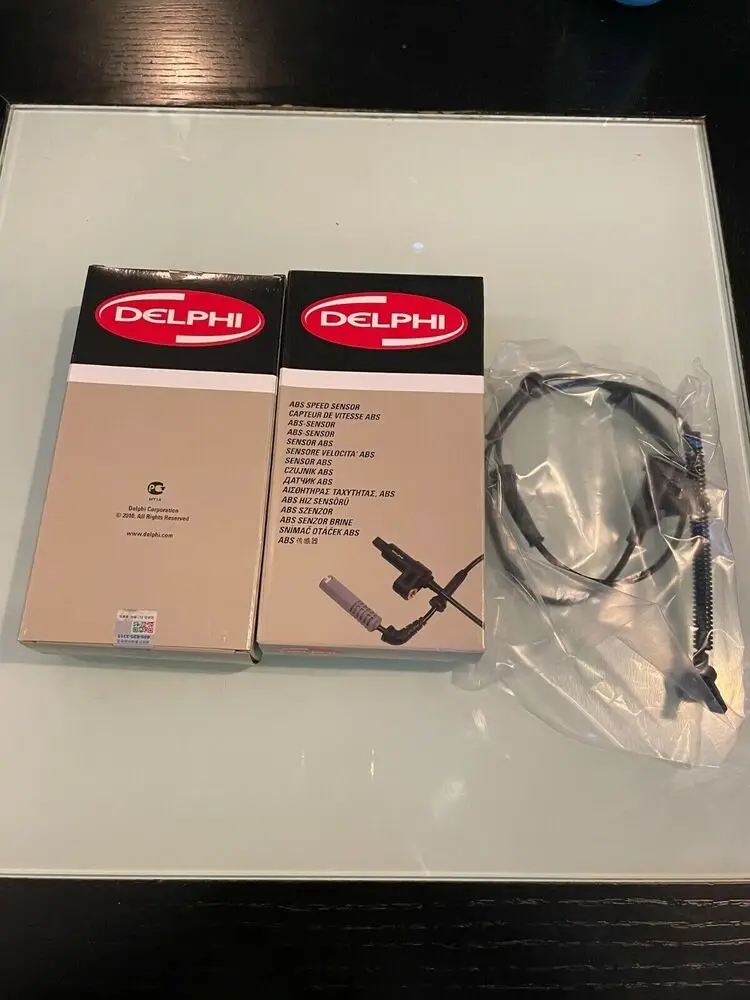 Передние датчики скорости колес ABS Delphi OEM 2 шт. для BMW X5 34526760533 34526771704
Передние датчики скорости колес ABS Delphi OEM 2 шт. для BMW X5 34526760533 34526771704