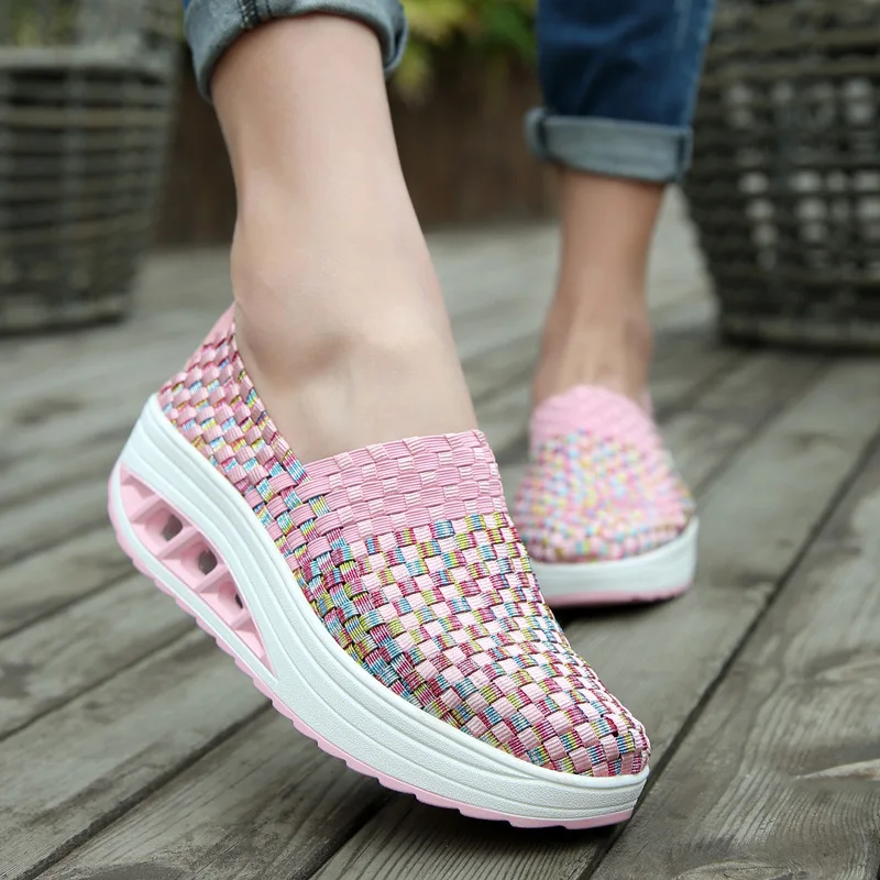 2022 Sneakers Women Shoes Wedges Increased Thick Platform Shoes Woman Woven Breathable Casual Female Sneakers Tenis Feminino
2022 Sneakers Women Shoes Wedges Increased Thick Platform Shoes Woman Woven Breathable Casual Female Sneakers Tenis Feminino