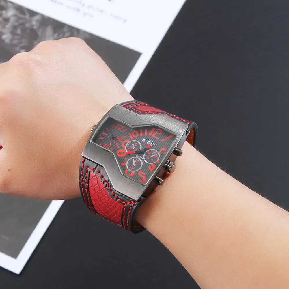 Men Quartz Wristwatch Faux Leather Strap Men Watch Multiple Time Zone Male Quartz Movement Watch Outdoor Clock Decoration
Men Quartz Wristwatch Faux Leather Strap Men Watch Multiple Time Zone Male Quartz Movement Watch Outdoor Clock Decoration