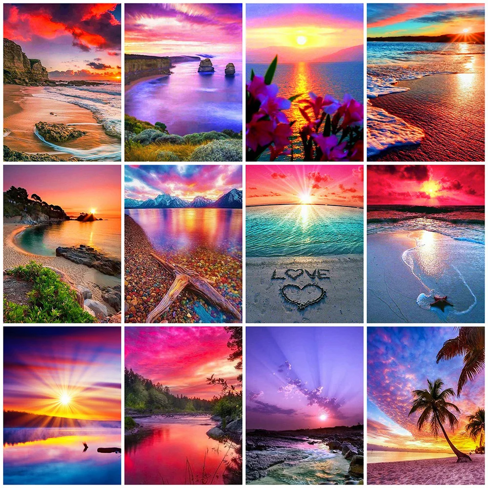 Evershine Full Square Round Diamond Embroidery Seaside Cross Stitch 5D Diamond Painting Landscape Rhinestone Pictures Crafts Kit
Evershine Full Square Round Diamond Embroidery Seaside Cross Stitch 5D Diamond Painting Landscape Rhinestone Pictures Crafts Kit