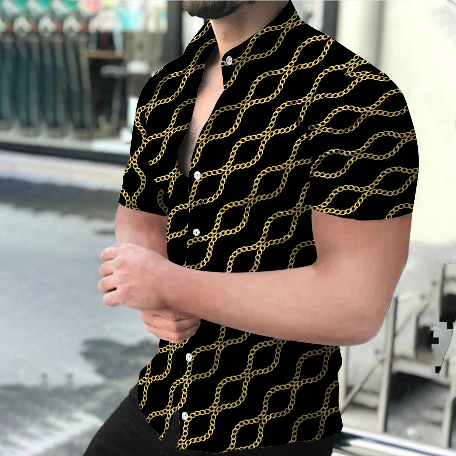 Men's Hawaiian Shirt, 3D Casual Short Sleeve T-shirt, Leopard Print Shirt, Lapel, Button, Summer Beach Top 5XL
Men's Hawaiian Shirt, 3D Casual Short Sleeve T-shirt, Leopard Print Shirt, Lapel, Button, Summer Beach Top 5XL