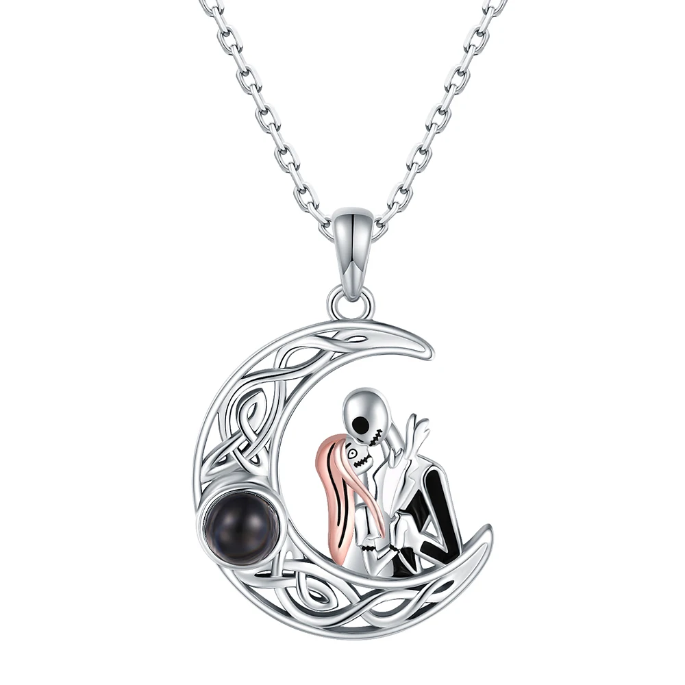 925 Sterling Silver I Love You 100 Languages Necklace Skull Moon Pendant Jewelry Christmas Day Gifts for Women Girls Girlfriend
925 Sterling Silver I Love You 100 Languages Necklace Skull Moon Pendant Jewelry Christmas Day Gifts for Women Girls Girlfriend