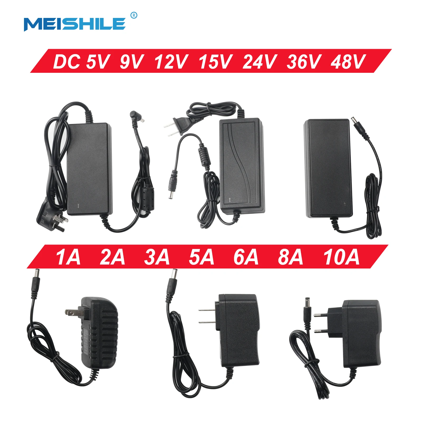 2023 AC110-220V d-c 5V 12V 15V 24V 36V 48V 1A 2A 3A 5A 6A 8A Universal Power Adapter Supply Charger adaptor EU US for LED light
2023 AC110-220V d-c 5V 12V 15V 24V 36V 48V 1A 2A 3A 5A 6A 8A Universal Power Adapter Supply Charger adaptor EU US for LED light