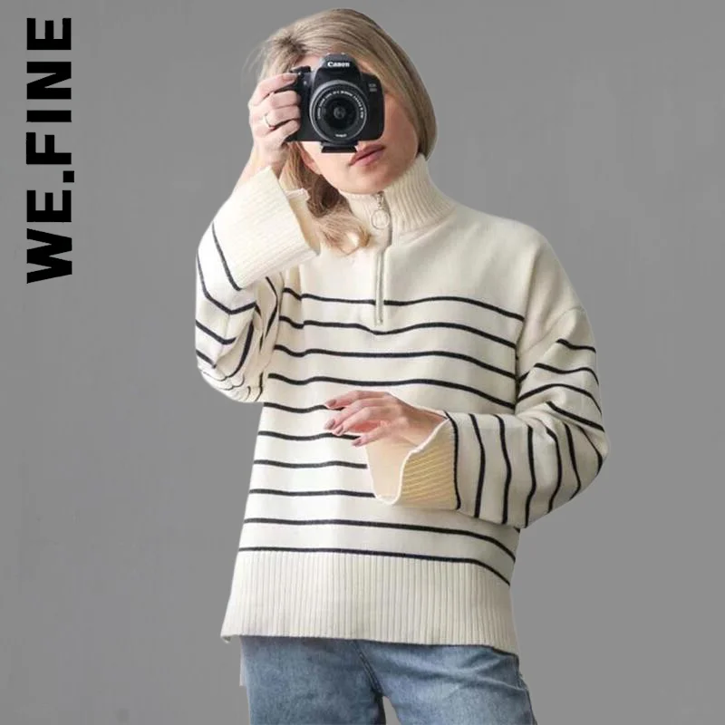 We.Fine Fashion Knitted Women Sweater Turtleneck Basic Sexy Knit Sweater Chic Korean Sweaters Ladies Streetwear Female Knitwear
We.Fine Fashion Knitted Women Sweater Turtleneck Basic Sexy Knit Sweater Chic Korean Sweaters Ladies Streetwear Female Knitwear