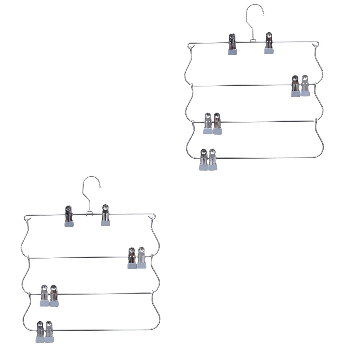 Hangers Multifunctional Clothes Metal Hanger Swing Arm Slack Organizer Closet Multilayers Rack 
Hangers Multifunctional Clothes Metal Hanger Swing Arm Slack Organizer Closet Multilayers Rack