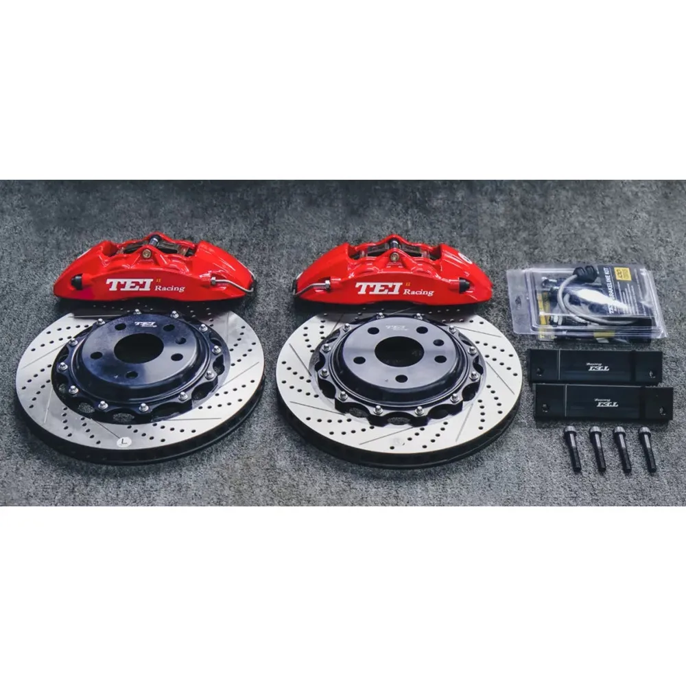 Front 4piston Caliper with 355x28MM Slotted Drilled Rotor Forged Brake Caliper For VOLKSWAGEN SAGITAR JETTA 2021 R18 Wheel
Front 4piston Caliper with 355x28MM Slotted Drilled Rotor Forged Brake Caliper For VOLKSWAGEN SAGITAR JETTA 2021 R18 Wheel