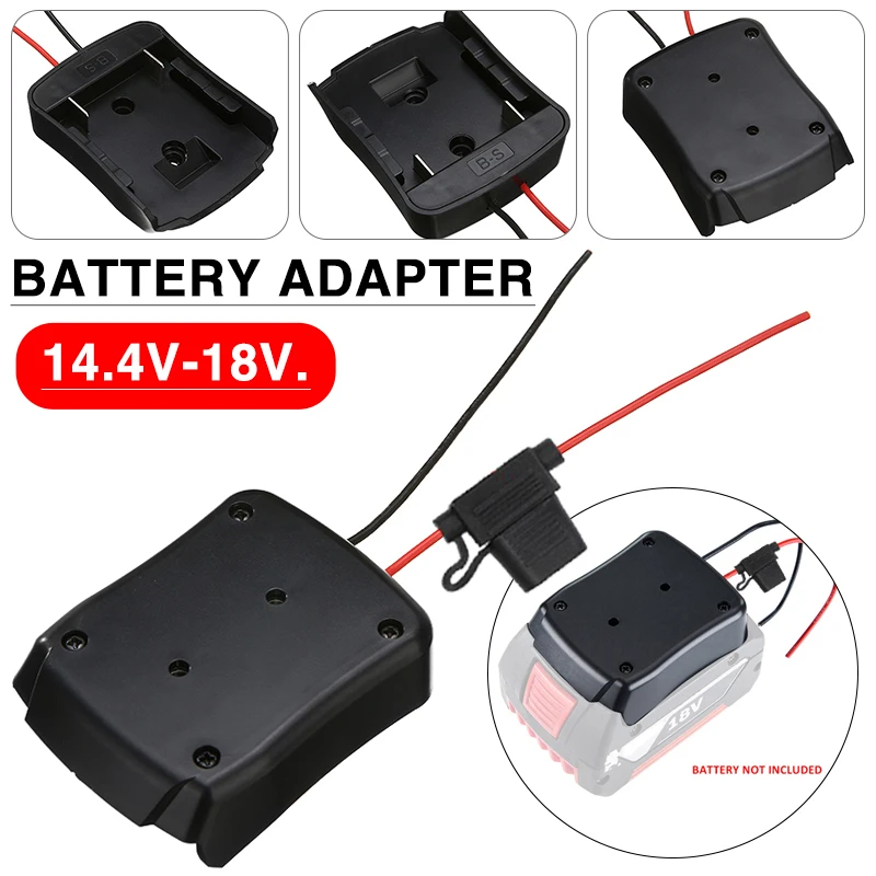 1pc DIY Battery Adapter Power Tool With Fuse For Bosch 14.4V /18V Li-ion Battery Connector For Electric Bicycle/Skateboard Tool
1pc DIY Battery Adapter Power Tool With Fuse For Bosch 14.4V /18V Li-ion Battery Connector For Electric Bicycle/Skateboard Tool