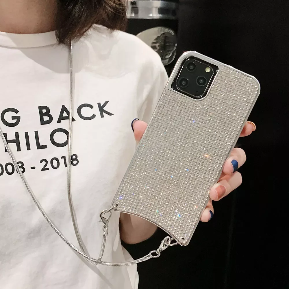 Bling Diamond Glitter Necklace Lanyard Cord Crossbody Phone Case For iPhone 13 12 X XR XS 11 Pro Max 7 8 6 6s Plus SE
Bling Diamond Glitter Necklace Lanyard Cord Crossbody Phone Case For iPhone 13 12 X XR XS 11 Pro Max 7 8 6 6s Plus SE
