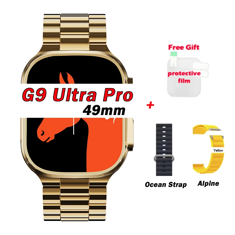G9 Ultra Pro Smart Watches 2023 Women Men IWO Series 8 Bluetooth Call 49mm Strap Lock Wireless charging Wholesale Smartwatch
G9 Ultra Pro Smart Watches 2023 Women Men IWO Series 8 Bluetooth Call 49mm Strap Lock Wireless charging Wholesale Smartwatch