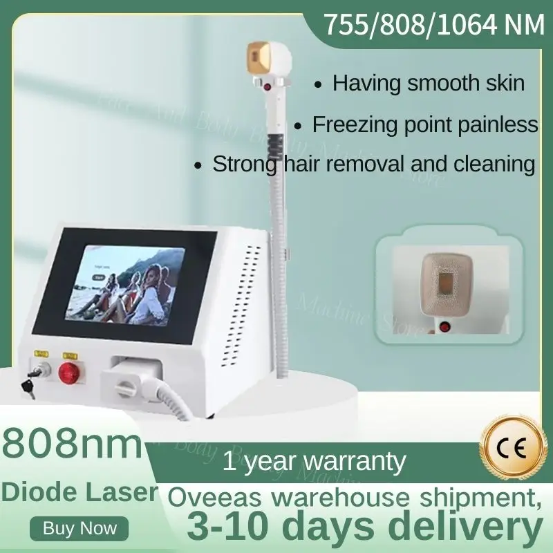 2000W Diode Laser 755 808 1064nm 3 Wavelength Painless Permanent Diode Laser Hair Removal Machine
2000W Diode Laser 755 808 1064nm 3 Wavelength Painless Permanent Diode Laser Hair Removal Machine