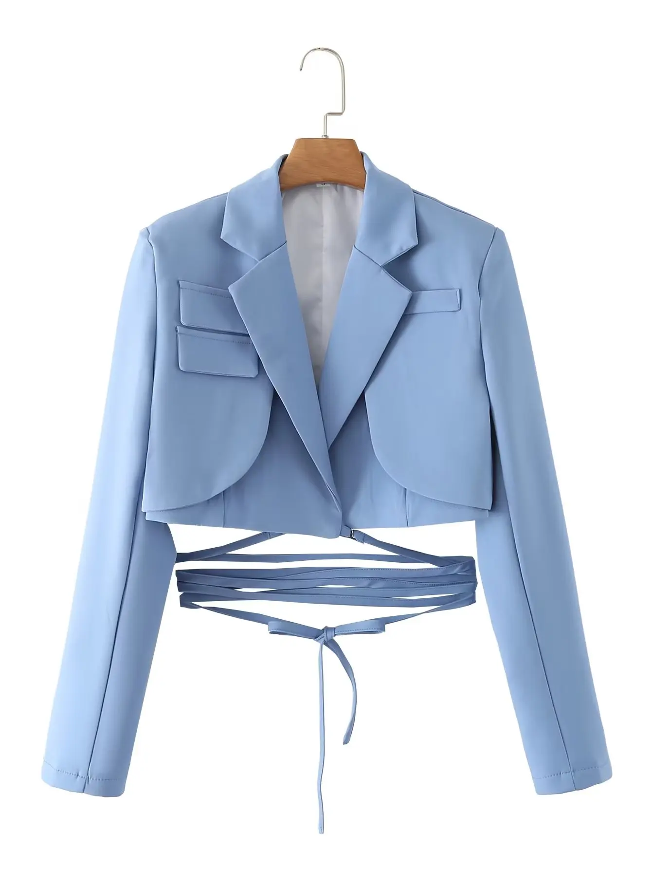 Women 2023 New Fashion Multicoloured Short Tether Blazer Coat Vintage Long Sleeve Pockets Female Outerwear Chic
Women 2023 New Fashion Multicoloured Short Tether Blazer Coat Vintage Long Sleeve Pockets Female Outerwear Chic