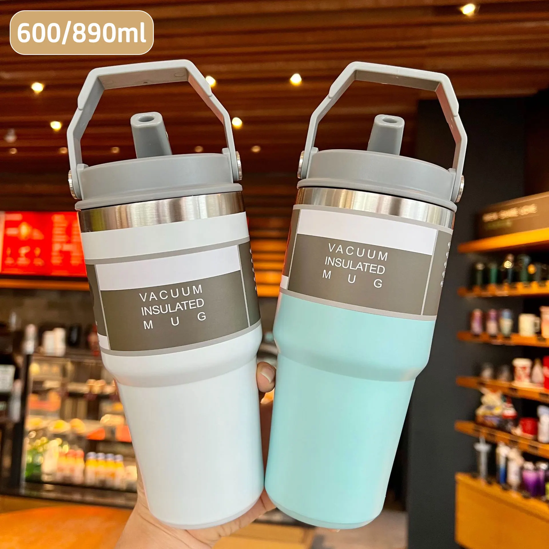 Cup Portable Vacuum Straw Couple Wall 304 Steel Bottle 600/890ml 20/30oz Cup Car Cup Coffee Double Water Stainless Thermos
Cup Portable Vacuum Straw Couple Wall 304 Steel Bottle 600/890ml 20/30oz Cup Car Cup Coffee Double Water Stainless Thermos