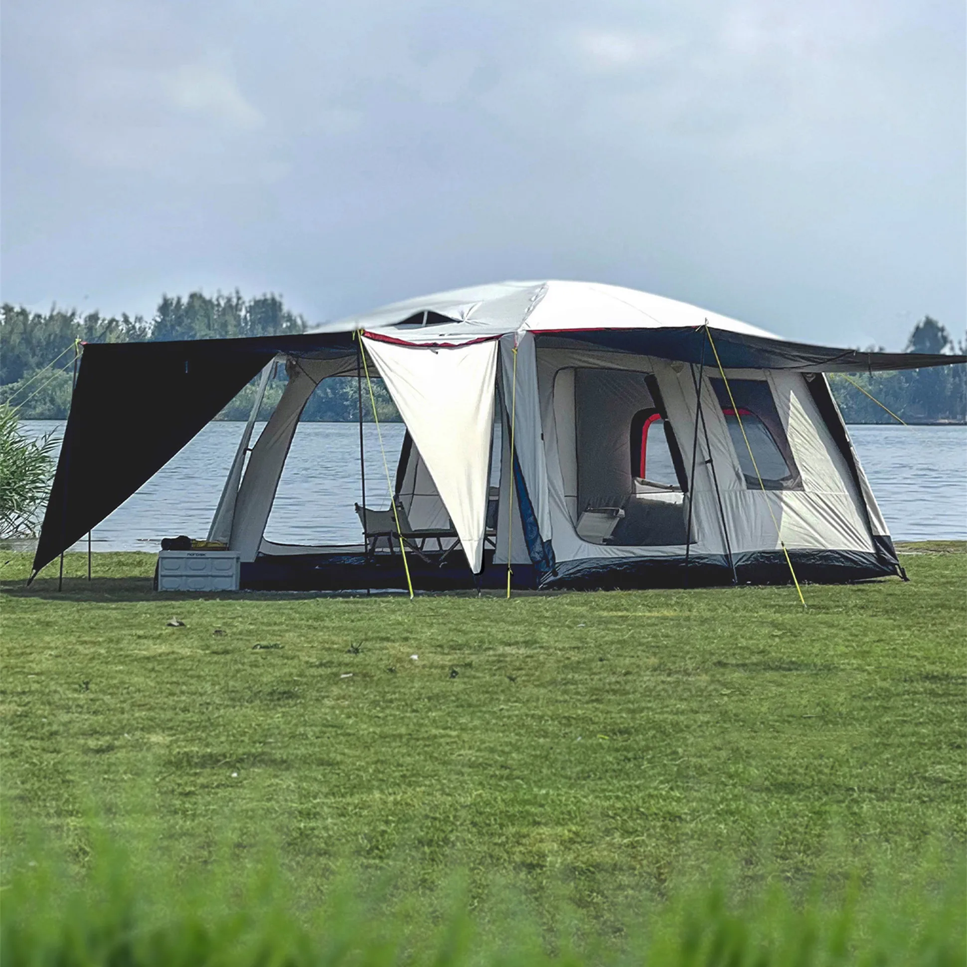 8-10 Persons Outdoor Tent Two Rooms One Hall Camping Party Thickened Leisure Camping Waterproof Sunshade Portable Large Tent
8-10 Persons Outdoor Tent Two Rooms One Hall Camping Party Thickened Leisure Camping Waterproof Sunshade Portable Large Tent