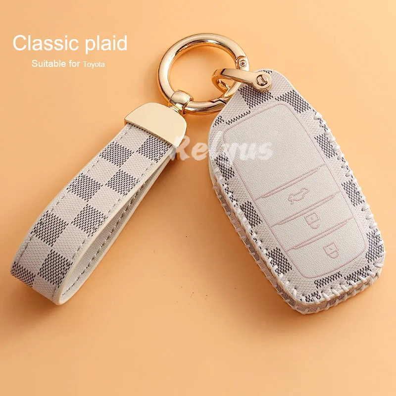 Leather Car Remote Key Cover For Toyota Rav4 RAV 4 CHR Auris Avensis Aygo Prius Camry Corolla Land Cruiser 200 Prado Crown Riez
Leather Car Remote Key Cover For Toyota Rav4 RAV 4 CHR Auris Avensis Aygo Prius Camry Corolla Land Cruiser 200 Prado Crown Riez
