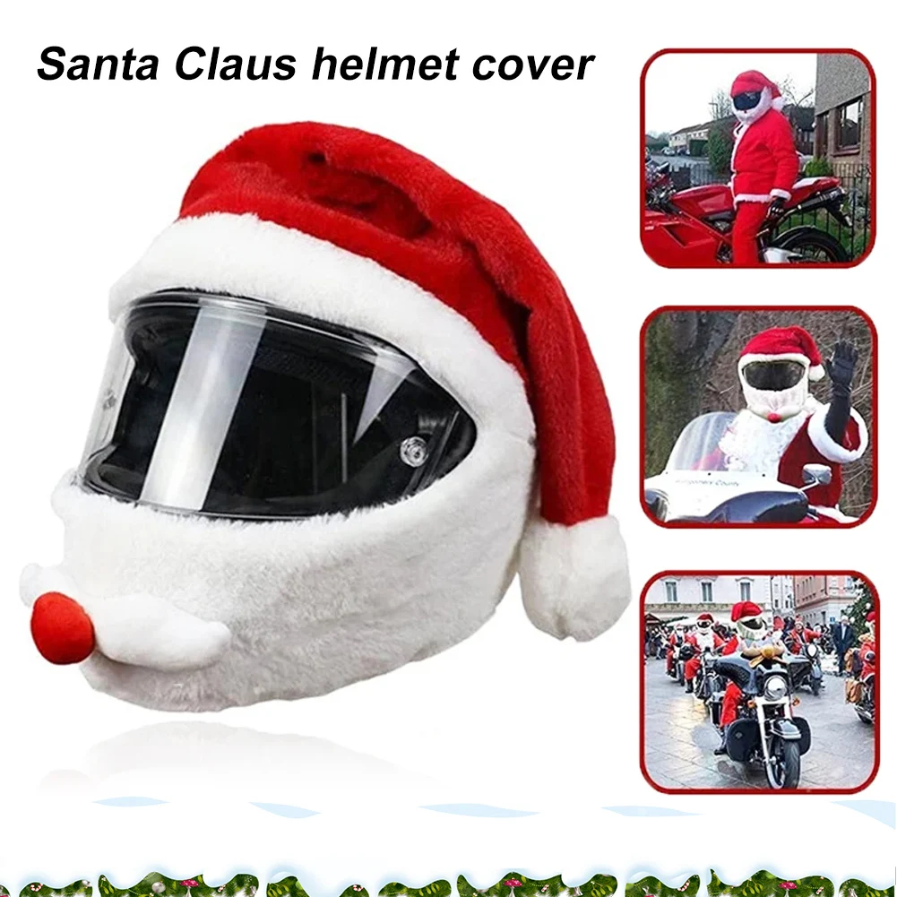 Christmas Hat Motorcycle Helmet Cover Soft Fabric Santa Claus Hats for Full-Face Helmets Classic Red Santa Hat Helmet Cover Hat
Christmas Hat Motorcycle Helmet Cover Soft Fabric Santa Claus Hats for Full-Face Helmets Classic Red Santa Hat Helmet Cover Hat