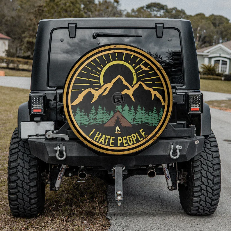 I Hate People - Camping Is Awaiting Holiday tire spare, SUV Tire Cover, Gift For Him, Personalized Spare Tire Cover, Gift For Ca
I Hate People - Camping Is Awaiting Holiday tire spare, SUV Tire Cover, Gift For Him, Personalized Spare Tire Cover, Gift For Ca