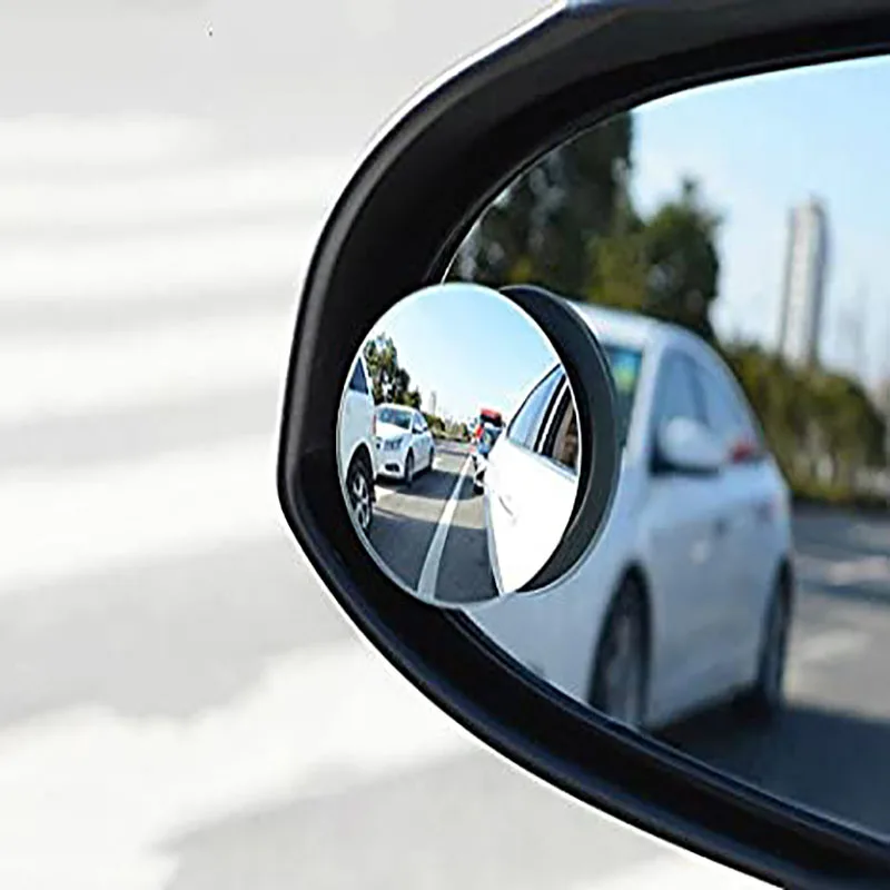

360 градусов HD Зеркало для слепых зон регулируемое автомобильное выпуклое зеркало заднего вида широкоугольное зеркало заднего вида маленькое Безрамное Круглое Зеркало