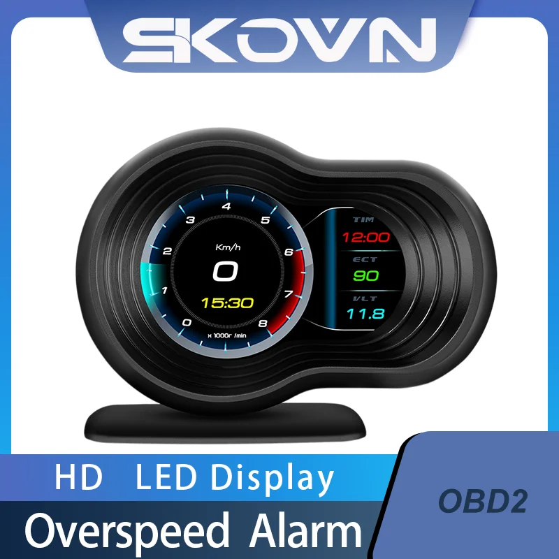 

Head Up Display SKWF9 Obd2 HUD Digital Odometer Alarm Car Speedometer On-board Computer Led Auto Display Screen Projectors