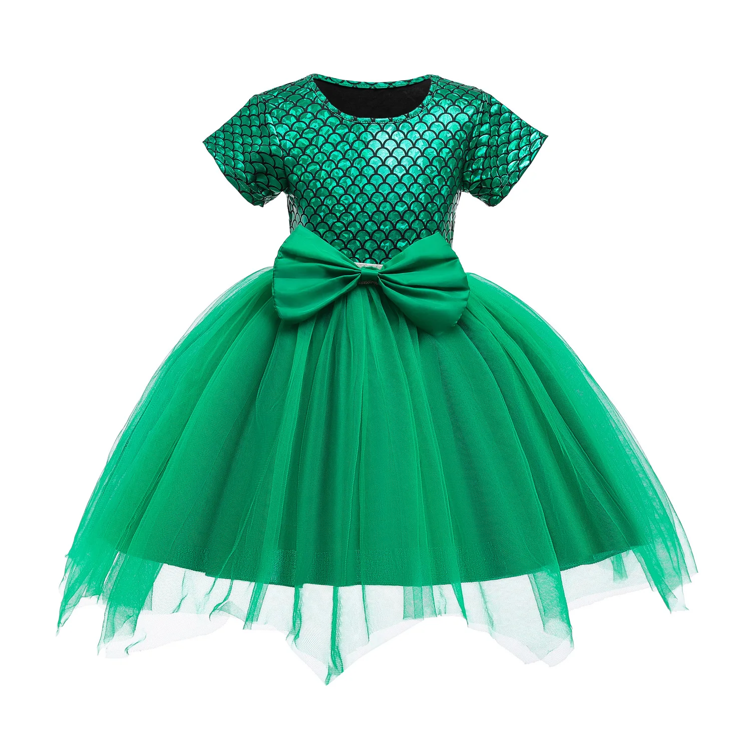 Little Mermaid Scale Girls Princess dress Tulle Big Bow short sleeve Ariel Costume tutu Kids dresses for girls princess dresses
Little Mermaid Scale Girls Princess dress Tulle Big Bow short sleeve Ariel Costume tutu Kids dresses for girls princess dresses