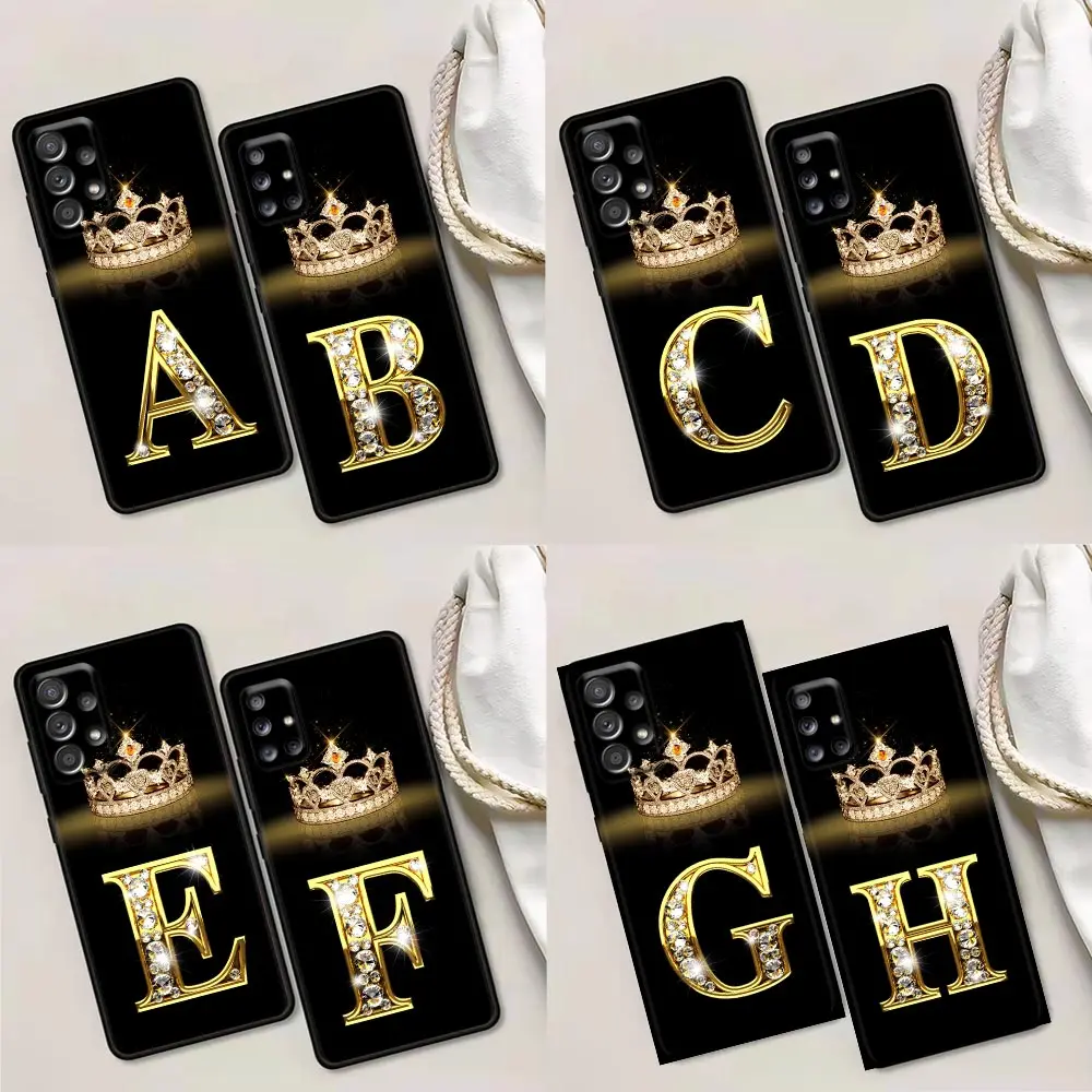 Phone Case for Samsung A01 A02 A03s A11 A12 A21s A32 A41 A72 A52s 5G A91 A91s Soft Case Fashion Diamond Crown Letter A-M
Phone Case for Samsung A01 A02 A03s A11 A12 A21s A32 A41 A72 A52s 5G A91 A91s Soft Case Fashion Diamond Crown Letter A-M