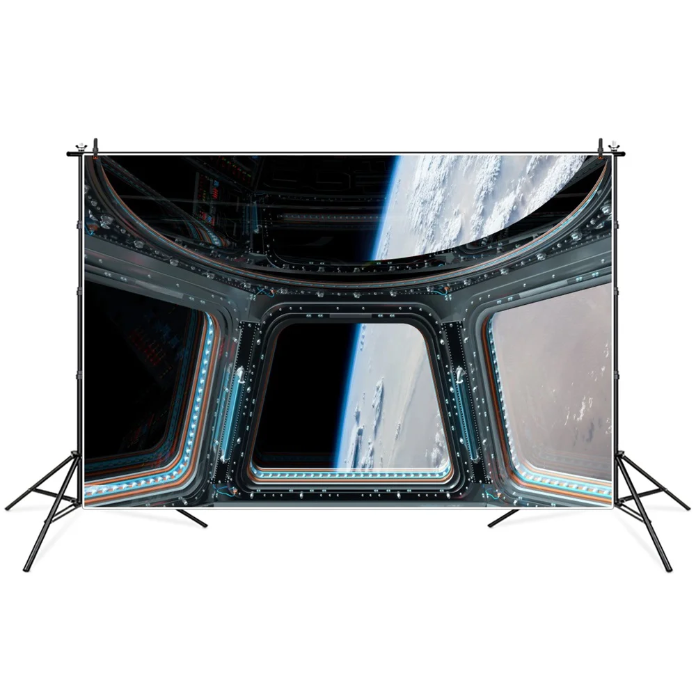 Fantasy Space Station Window Interior Landscape Photography Backgrounds Custom Baby Birthday Party Photocall Photo Backdrops
Fantasy Space Station Window Interior Landscape Photography Backgrounds Custom Baby Birthday Party Photocall Photo Backdrops