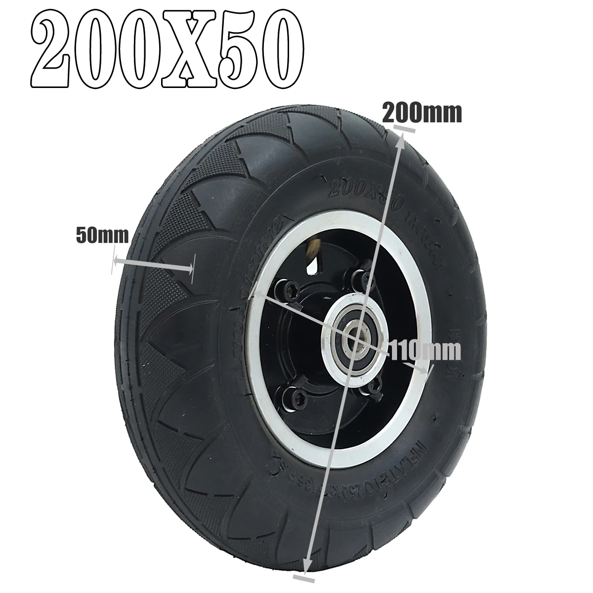 200*50 Electric Scooter Tyre With Wheel Hub 8" Scooter 200x50 Tyre Inflation Electric Vehicle Metal Wheel Pneumatic Tire
200*50 Electric Scooter Tyre With Wheel Hub 8" Scooter 200x50 Tyre Inflation Electric Vehicle Metal Wheel Pneumatic Tire