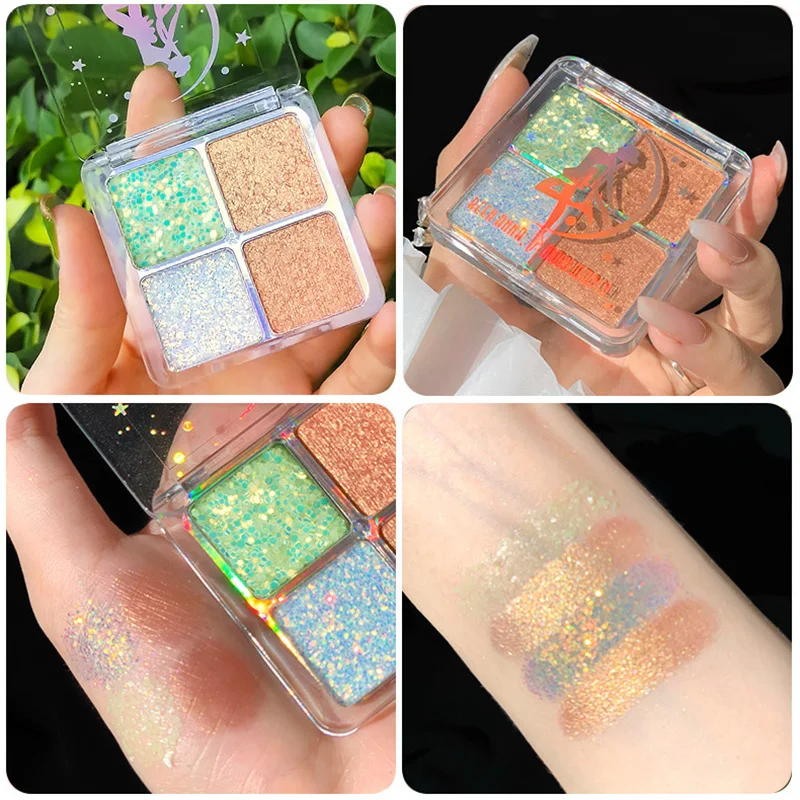 4 Colors Palette Glitter EyeShadow Pearlescent Diamond Bright Glitter Make Up Waterproof Sequin Smoky Shadows Cosmetics
4 Colors Palette Glitter EyeShadow Pearlescent Diamond Bright Glitter Make Up Waterproof Sequin Smoky Shadows Cosmetics
