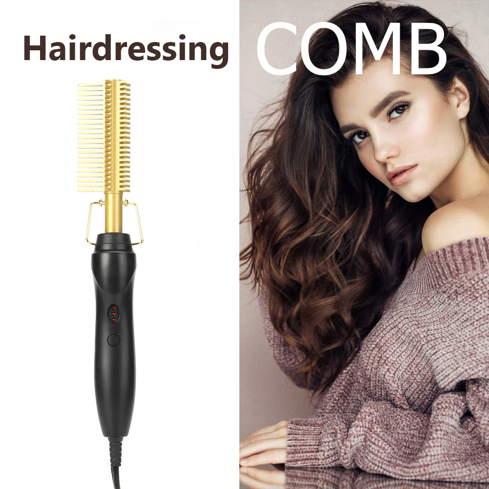 2 in 1 Hair Smooth Iron Straightener Curler Wet Dry Electric Hot Heating Comb 3 Gears Adjustable Hair Straightener Combs
2 in 1 Hair Smooth Iron Straightener Curler Wet Dry Electric Hot Heating Comb 3 Gears Adjustable Hair Straightener Combs