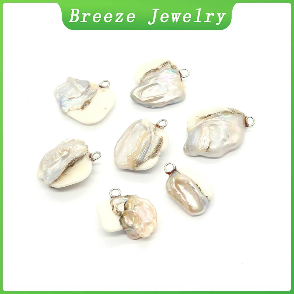 4pcs Baroque Style Freshwater Pearl Shell Pendant Charm Women's Earrings Bracelet Necklace DIY Jewelry Making Accessories
4pcs Baroque Style Freshwater Pearl Shell Pendant Charm Women's Earrings Bracelet Necklace DIY Jewelry Making Accessories